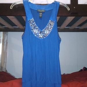 Blue sparkly top